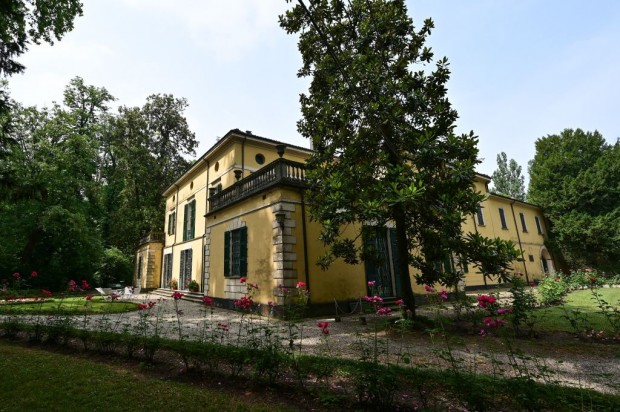 A picture taken on June 4, 2022 shows the Villa Verdi in Sant'Agata, near Piacenza, northern Italy, the residence where Italian composer Giuseppe Verdi lived for 50 years between 1851 until his death in 1901. 