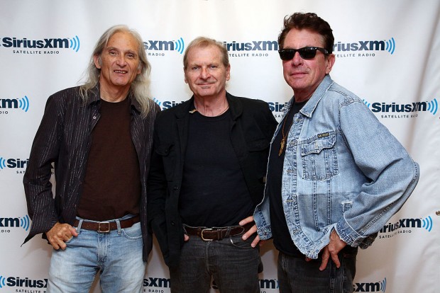 NEW YORK, NY - JUNE 26: (L-R) Jimmie Dale Gilmore, Butch Hancock and Joe Ely of The Flatlanders perform on Outlaw Country at SiriusXM Studios on June 26, 2012 in New York City.
