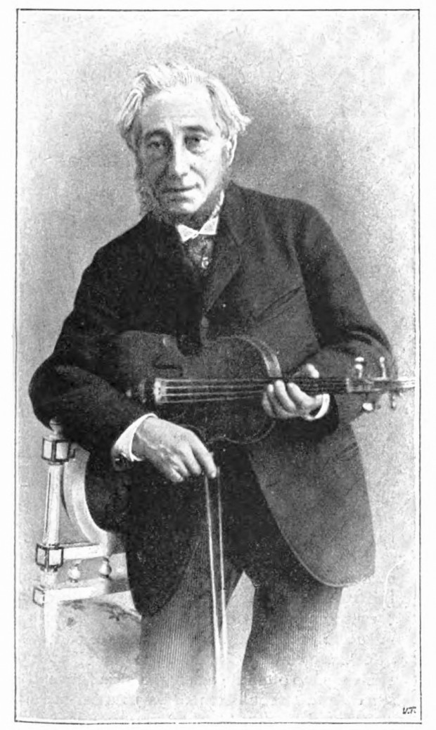 The violinist Camillo Sivori. Photograph from the magazine 'Musica e Musicisti' (issue no. 11, November 1903), the caption states it was taken 'a few days before his death', which occurred on February 19, 1894