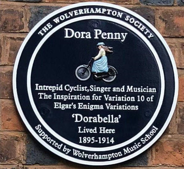 The Wolverhampton Society's plaque commemorating Dora Penny