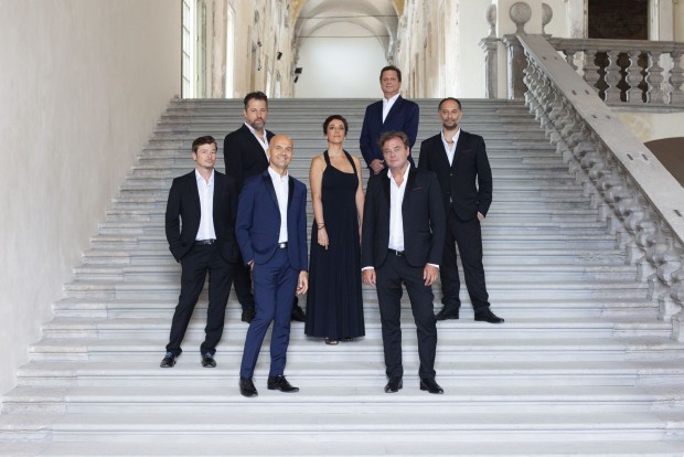 Ottavio Dantone (right, front row) is the new music director of the Innsbruck Festival of Early Music. The Accademia Bizantina will become the festival's orchestra in residence.