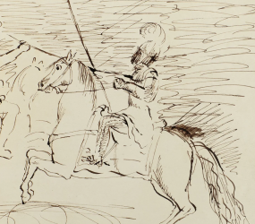 A knight on horseback